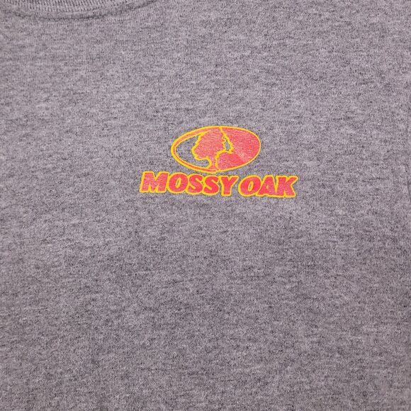 Jerzees Long Sleeve Pullover Casual T-Shirt Adult Mens Size Medium M Gray - Picture 4 of 11